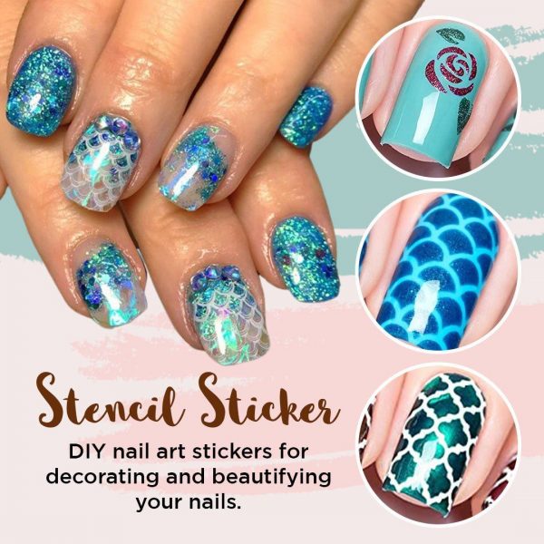 Nailart – Šablony na nehty (144 kusů) slider