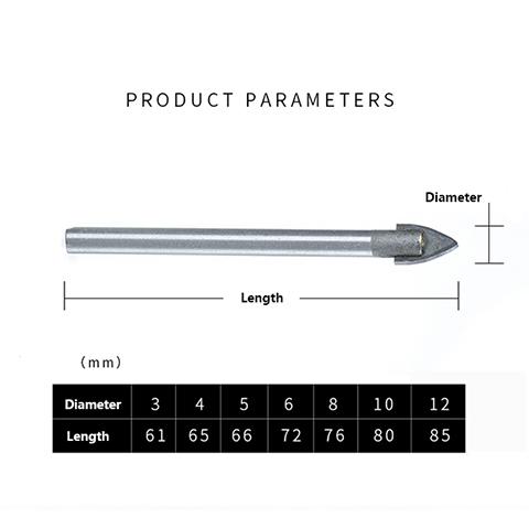 Drillset – Sada vrtáků ve tvaru kopí (7 kusů) slider